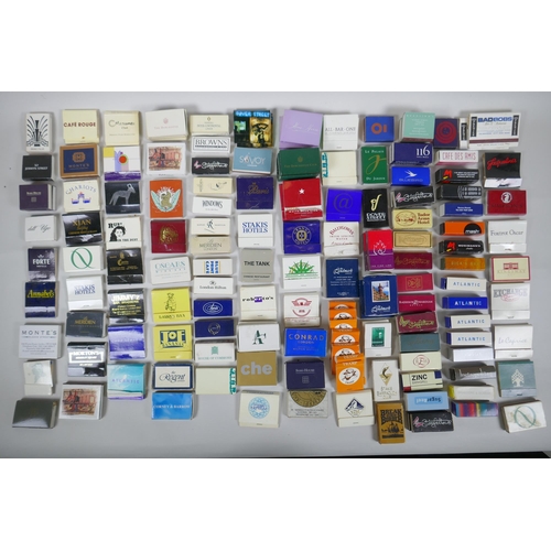 213 - A large quantity of vintage match boxes mostly relating to London Clubs, bars, restaurants and hotel... 