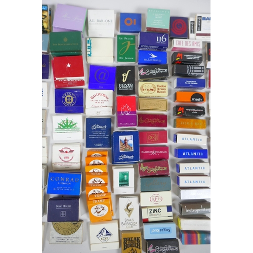 213 - A large quantity of vintage match boxes mostly relating to London Clubs, bars, restaurants and hotel... 