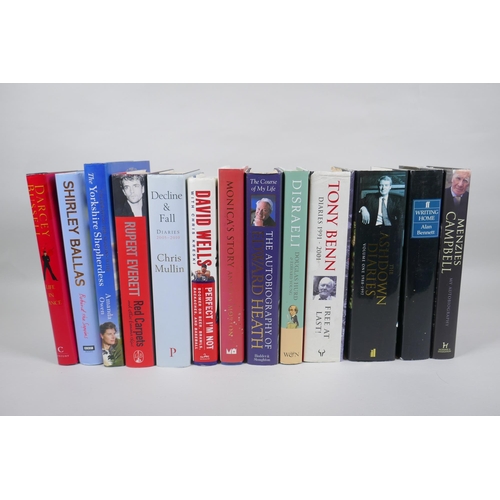 258 - A quantity of signed autobiographies and biographies to include Darcey Bussell 'Life in Dance', Shir... 