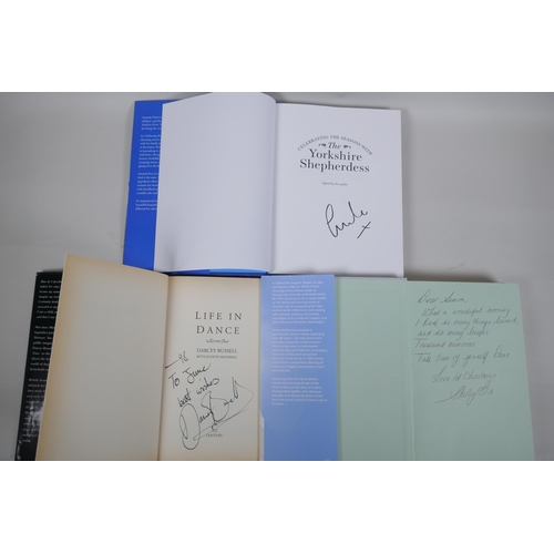 258 - A quantity of signed autobiographies and biographies to include Darcey Bussell 'Life in Dance', Shir... 