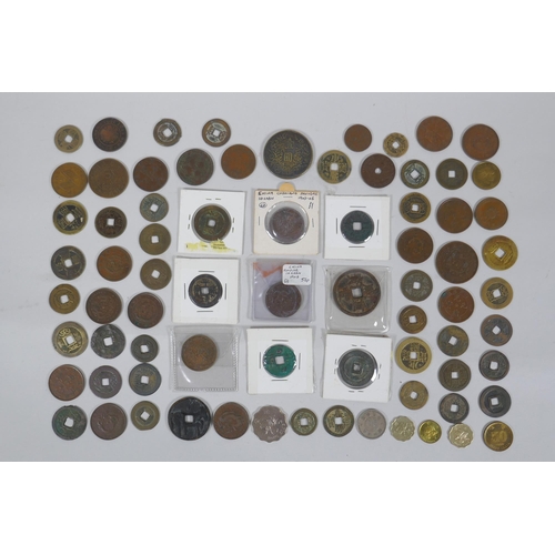 274 - A quantity of Chinese bronze assorted coinage