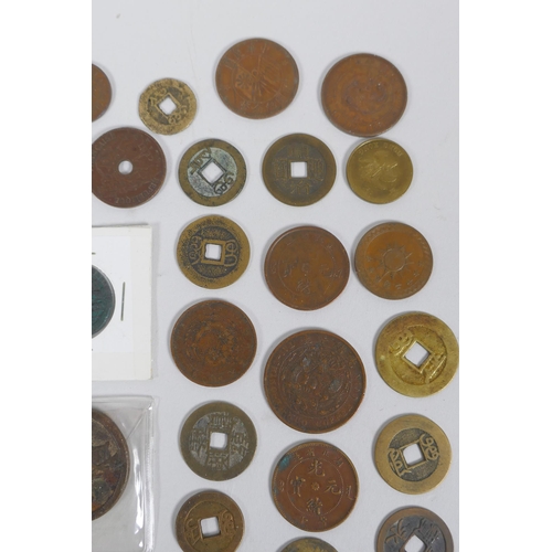 274 - A quantity of Chinese bronze assorted coinage