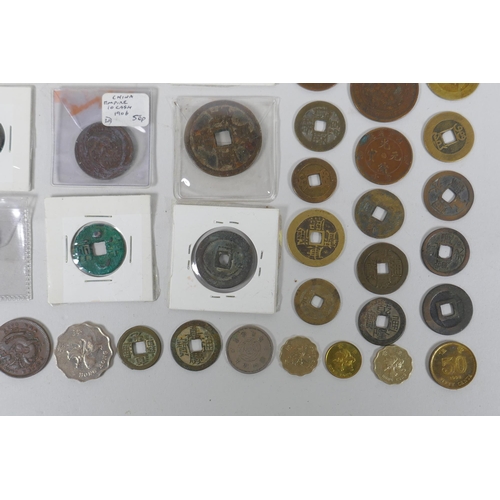 274 - A quantity of Chinese bronze assorted coinage