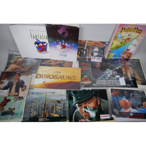 78 - A large quantity of lobby cards, press kits and small posters, to include Fantasia Anniversary, Firs... 