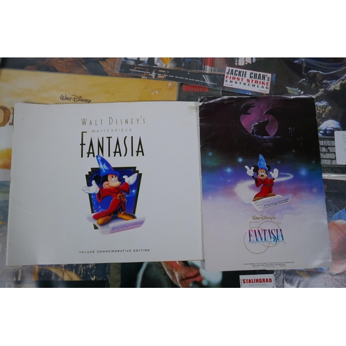 78 - A large quantity of lobby cards, press kits and small posters, to include Fantasia Anniversary, Firs... 