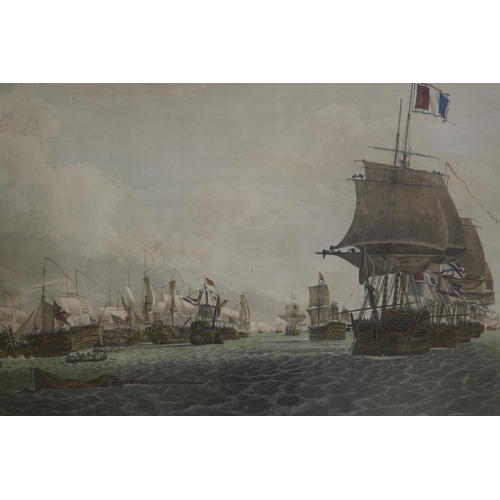 804 - After Robert Cleveley of the Royal Navy, a pair of hand coloured engravings, to the Right Honorable ... 