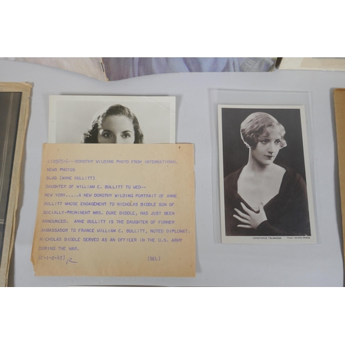 81 - A collection of Dorothy Wilding items including photographs (some signed), an International News Pho... 