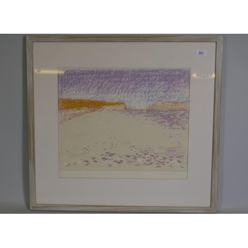 863 - Charlotte Ardizzone, The Bay, Artist's Proof lithograph, signed 48 x 41cm