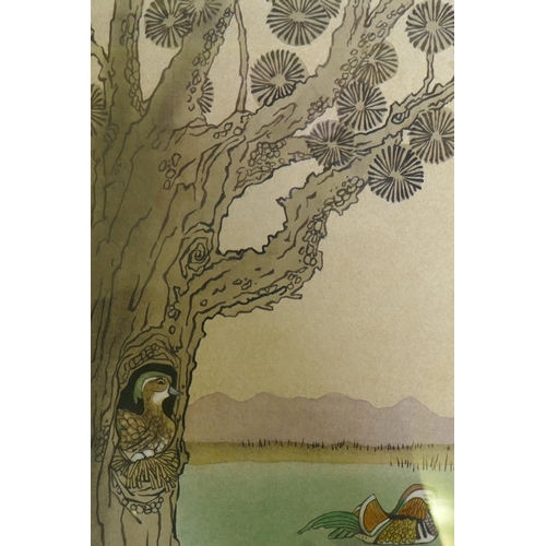 868 - Leo and Diane Dillon, Tale of the Manadrin Ducks, illustration for a book, watercolour and pastel, i... 