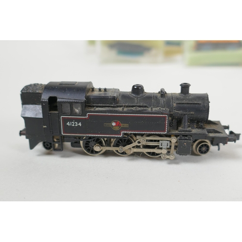 102 - A large quantity of Hornby Minitrix, Atlas, TRIX, Lima etc N gauge locomotives and rolling stock, an... 