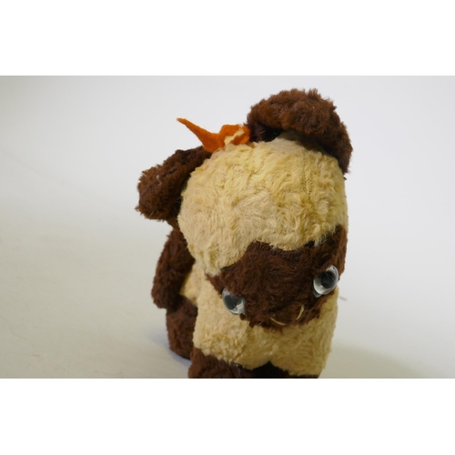 219 - A Merrythought plush brown point Siamese cat, 15cm high