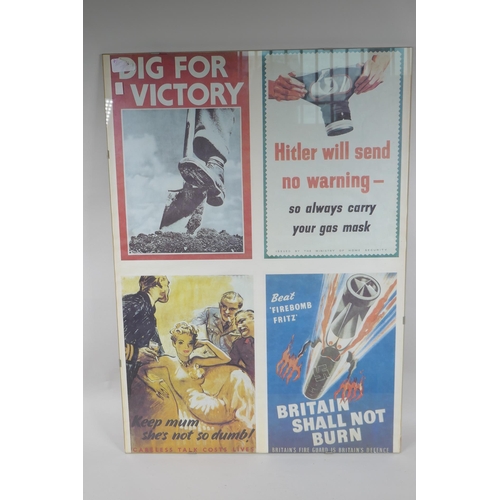 242 - Two reproduction wartime posters, 50 x 70cm