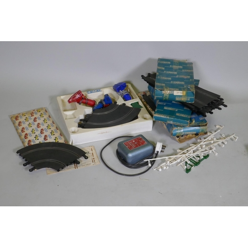 35 - 1960s/70s Scalextric track, controllers and transformer