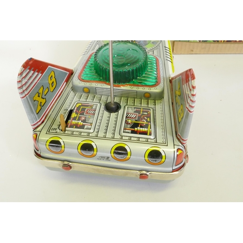 7 - A 1960s Tada Japanese tin plate toy, Spaceship X-8, in original box, fine condition