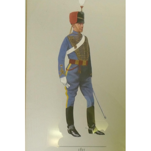 820 - A set of sixteen military prints after P.H. Smitherman, published by Hugh Evelyn, Regiments of the B... 