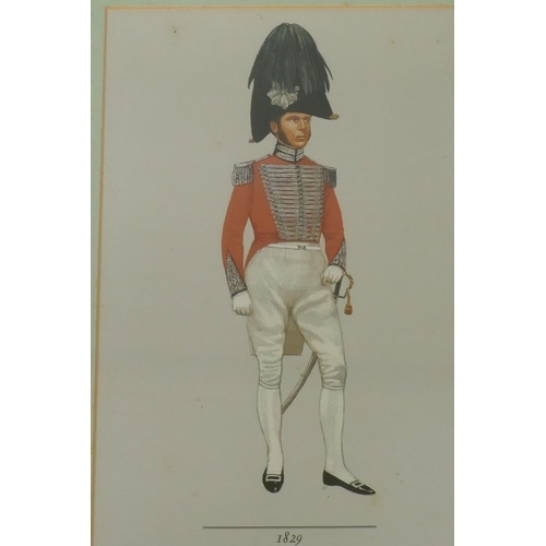 820 - A set of sixteen military prints after P.H. Smitherman, published by Hugh Evelyn, Regiments of the B... 