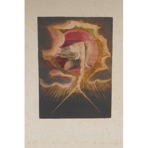 859 - After William Blake, (British, 1757-1727), The Ancient of Days, collotype prints, 17 x 23cm