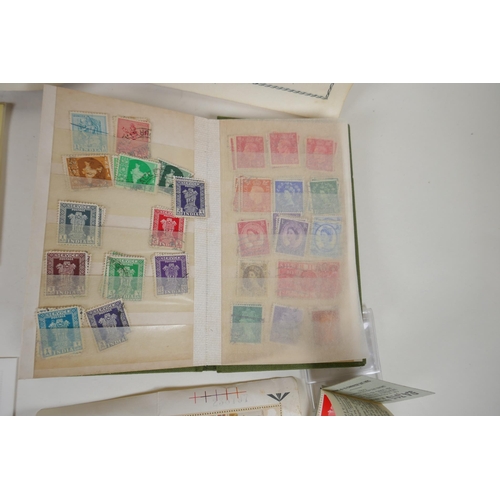 102 - A quantity of world stamps, First Day covers and complete and unused stamp books