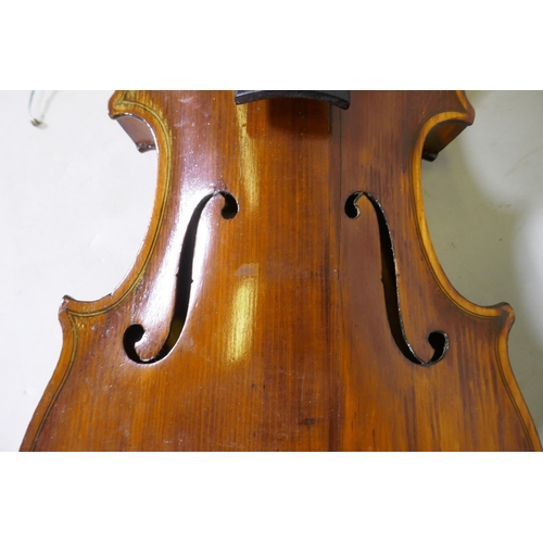 153 - A violin in case, AF repaired