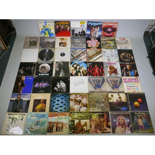 16 - A quantity of 1960s and '70s vinyl LPs including The Beatles 'Rock N Roll Music', 'The White Album',... 