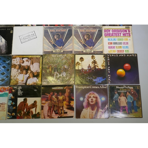 16 - A quantity of 1960s and '70s vinyl LPs including The Beatles 'Rock N Roll Music', 'The White Album',... 