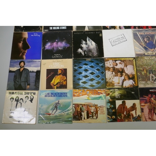 16 - A quantity of 1960s and '70s vinyl LPs including The Beatles 'Rock N Roll Music', 'The White Album',... 