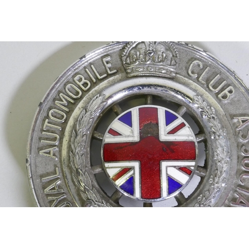 163 - R.A.C. Associate members car badge/mascot, Type 6 No F115123, 78 x 97cm