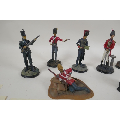 220 - A complete set of eight 'Hamilton Gallery' composition military figures from the Men of Valour figur... 