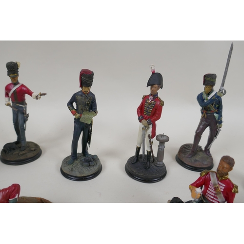 220 - A complete set of eight 'Hamilton Gallery' composition military figures from the Men of Valour figur... 