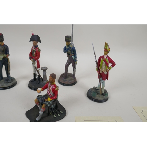 220 - A complete set of eight 'Hamilton Gallery' composition military figures from the Men of Valour figur... 