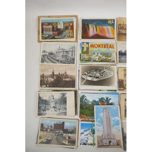 254 - A quantity of late C19th/early C20th world postcards, mostly topographical, including scenes from th... 