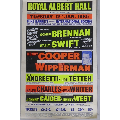 4 - Of boxing interest: Henry Cooper v Dick Wipperman, international heavyweight contest, Tuesday 12th J... 