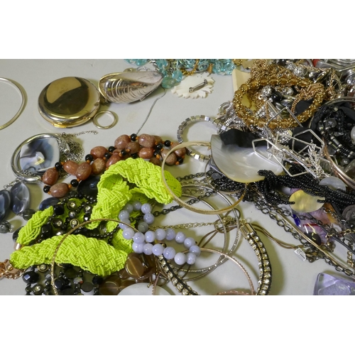 608 - A quantity of costume jewellery