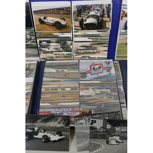 65 - Five photograph albums of late 1980s Group C race cars including the Jaguar XJR-8 and 9, Porsche 926... 