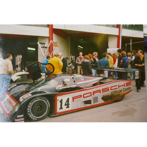 65 - Five photograph albums of late 1980s Group C race cars including the Jaguar XJR-8 and 9, Porsche 926... 