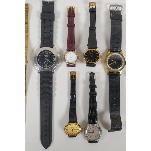 666 - A collection of vintage lady's and gentleman's watches including Certina, Accurist, Avia, Tavannes, ... 