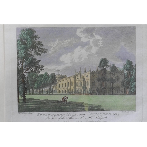 819 - After Paul Sandby, Strawberry Hill, near Twickenham, the seat of the Honourable Mr. Walpole, engrave... 