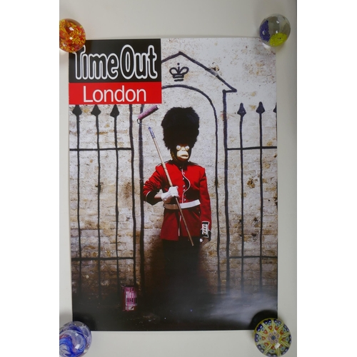 841 - After Banksy, Time Out London, 2010, poster print, 42 x 59cm