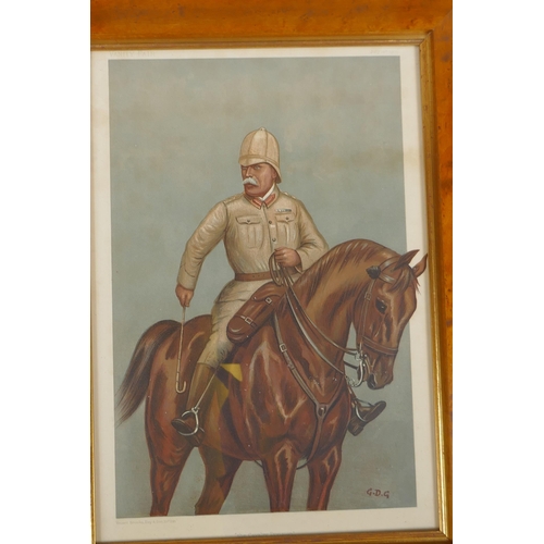 847 - Of South African interest: four early C20th Vanity Fair prints, 'Oom Paul' (Paul Kruger), 'Patronage... 