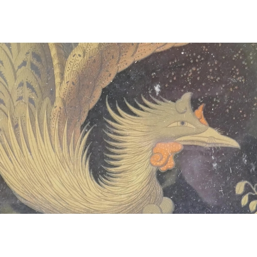 877 - After G.A. Audsley, Japanese design of a phoenix, heliogravure/lithographic print by Spiegel, late C... 