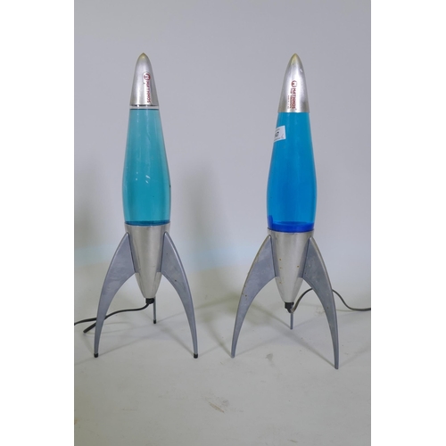 147 - A pair of Mathmos Telstar lava lamps, 50cm high