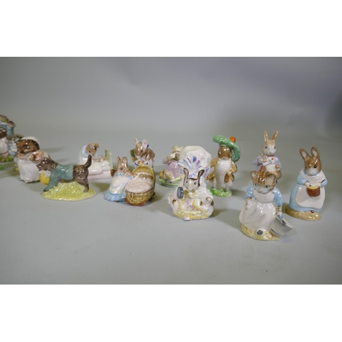 17 - A collection of Royal Albert Beatrix Potter figurines, 33 total