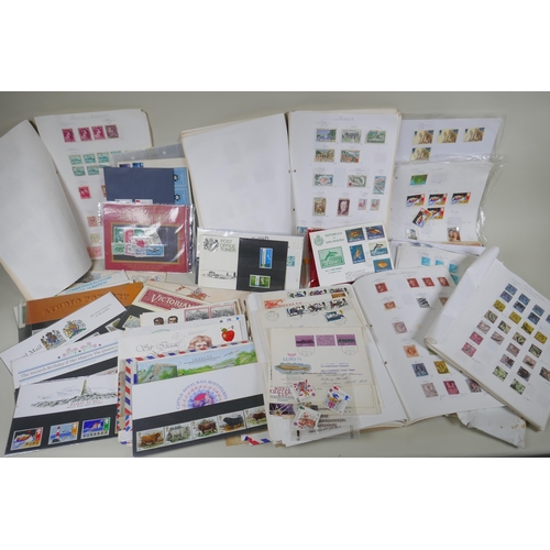 236 - A quantity of world stamps, first day covers and albums