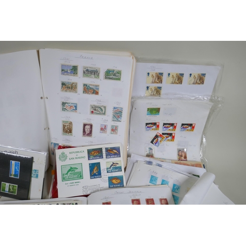 236 - A quantity of world stamps, first day covers and albums