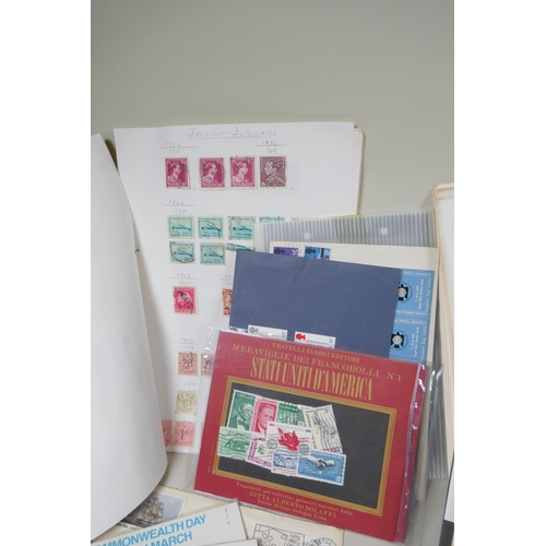 236 - A quantity of world stamps, first day covers and albums