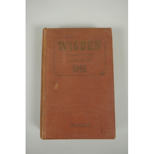 42 - 'Cricket', by W.G. Grace, published by J.W. Arrowsmith, 1891, and three 'Wisden Cricketers Almanack'... 