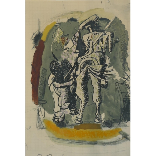 802 - Georges Braque (French, 1882-1963), Don Quixote, limited edition lithograph, 27/75, pencil signed, 2... 