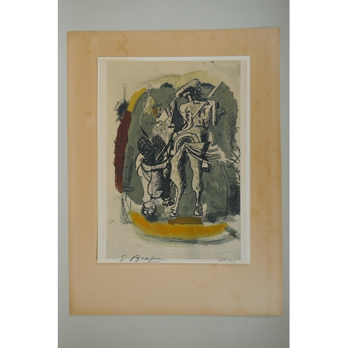 802 - Georges Braque (French, 1882-1963), Don Quixote, limited edition lithograph, 27/75, pencil signed, 2... 