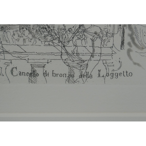 807 - John Ward, R.A., Venezia, limited edition etching, signed and numbered in pencil, 40 x 61cm