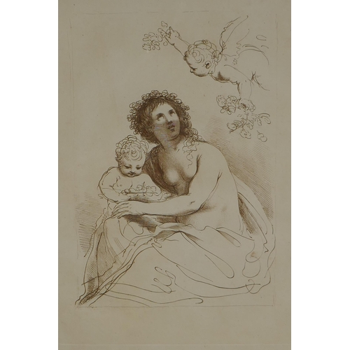 813 - After Guercino, (Giovanni Francesco Barbieri, Italian 1591-1666), Flora, C19th Engraving by Francesc... 